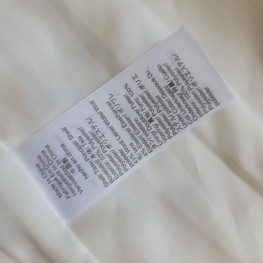 Madewell Wool Blend Off-White Double Breasted Collared Blazer Women's 00 - Picture 4 of 8